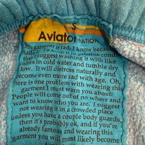 Aviator Nation Blue Ankle Pants